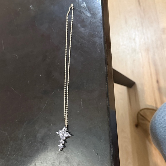 Sterling Silver Tanzanite Cross Pendant - Picture 4 of 4